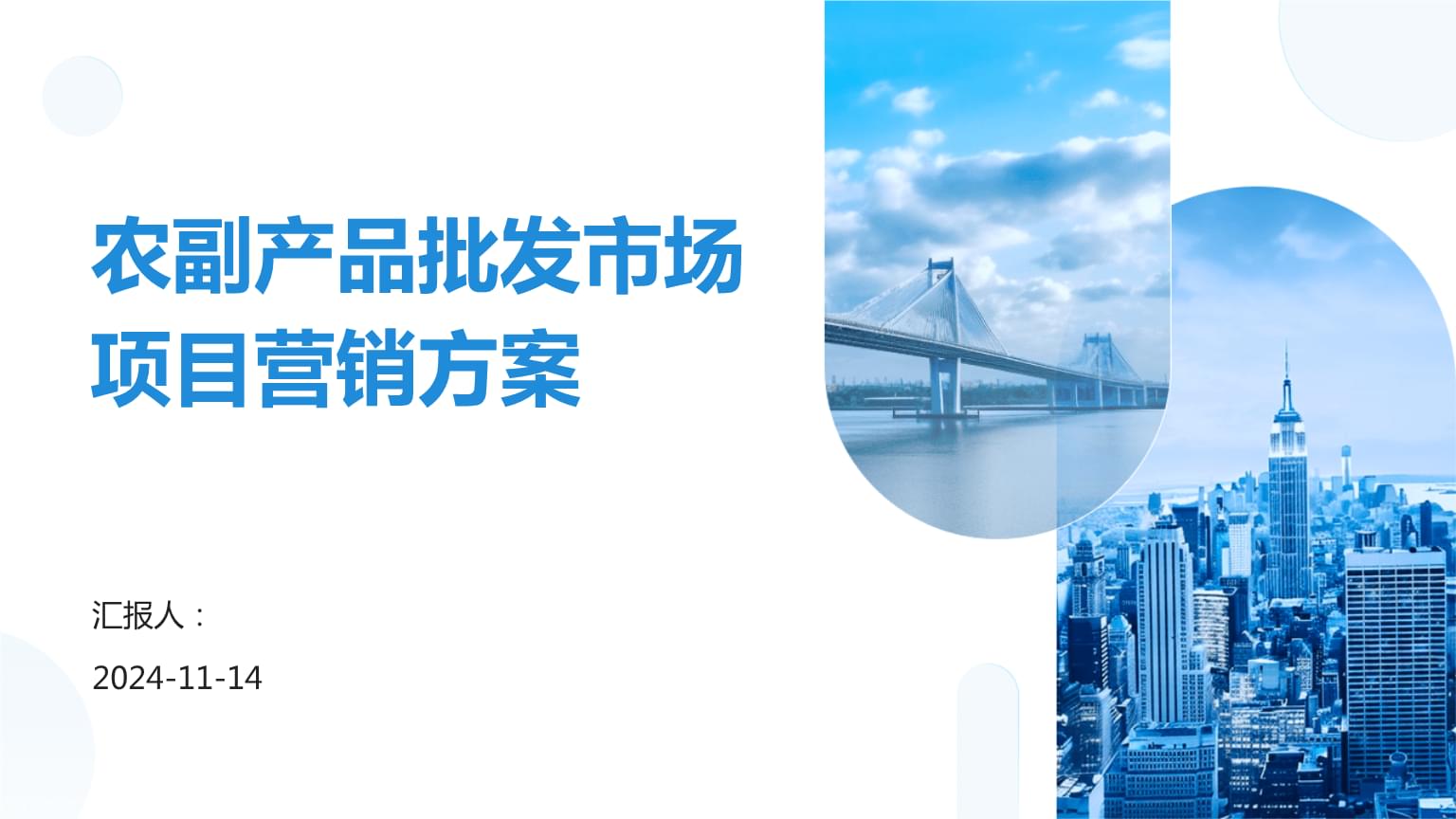 农副产品批发市场项目营销方案